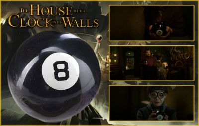Lewisâ€™s (Owen Vaccaro) Magic 8-Ball 
Based on the 1973 novel of the same name by John Bellairs, which was the first in a series of 12 books. The film follows a young boy, Lewis, who is sent to live with his uncle, Jonathan, in a creaky old house. He soon learns it was previously inhabited by an evil Warlock. From the 2018 film The House with a Clock in its Walls, this is the is Lewisâ€™s (Owen Vaccaro) Magic 8-ball that he clings to throughout the film asking it questions as he feels it brings messages from his dead parents. Being one of the main props of the film, itâ€™s one of the few things he has left from his old life that was a gift from his parents just before their fatal car crash.
Keywords: Lewisâ€™s (Owen Vaccaro) Magic 8-Ball 