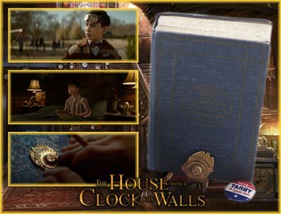 Lewis Barnavelt's (Owen Vaccaro) Dictionary, Decoder and Vote for Tarby Pin
It was based on the 1973 novel of the same name by John Bellairs, which was the first in a series of 12 books. The film follows a young boy, Lewis Barnavelt (Owen Vaccaro), who is sent to live with his uncle, Jonathan, in a creaky old house. He soon learns it was previously inhabited by an evil Warlock. From the 2018 film The House with a Clock in its Walls, this is Lewisâ€™ Dictionary, decoder and Vote for Tarby pin seen at different times in the film. The Dictionary is seen multiple times when Lewis is studying different words and their meanings along with wearing the Vote for Tarby pin when given it by Tarby at school. The decoder is used by Lewis to help decipher the code telling them where the clock is hidden inside the house.
Keywords: Lewis Barnavelt's (Owen Vaccaro) Dictionary, Decoder and Vote for Tarby Pin
