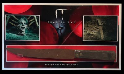 Ben's (Jay Ryan) Hero Knife
Ben's (Jay Ryan) hero knife from Andy Muschietti's horror sequel: It Chapter Two. Ben used a knife to stab the monstrous, multi-limbed head of their friend Stan (Wyatt Oleff), who attacked them in the Neibolt House.
Keywords: Ben&#039;s (Jay Ryan) Hero Knife