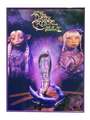 Shard of the Division
Return to the world of Thra, where three Gelfling discover the horrifying secret behind the Skeksis' power, and set out to ignite the fires of rebellion and save their world. From the 2019 Jim Henson series The Dark Crystal: Age of Resistance, this the screen used Shard of the Division. Many trine ago after it had been separated from the Crystal and fell into the catacombs beneath the Castle, both Aughra and Raunip searched for it, however they were unable to determine which of the shards they collected was the one they sought. Somehow, the shard was retrieved by skekGra the Heretic and urGoh the Wanderer, who hid it inside a weapon they created called the Dual Glaive. After the Second Battle of Stone-in-the-Wood, Brea found the shard after the Dual Glaive was split by SkekMal the Hunter.
Keywords: Shard of the Division