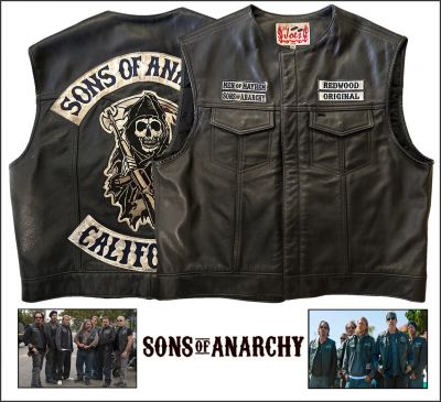 Sons of Anarchy (TV) - Sons of Anarchy Leather Kutte - Wickedprops.com