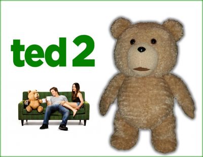 Ted Bear
Newlywed couple Ted and Tami-Lynn want to have a baby, but in order to qualify to be a parent, Ted will have to prove he's a person in a court of law. With all hope seeming lost, Ted, angry at the injustice and jealous of Samantha and John's new relationship, runs off. From the 2015 comedy Ted 2, this is a screen used Ted bear used in the scene when Donny follows him as he wanders into the New York Comic Con. Once inside, Donny attempts to kidnap Ted but Ted hides himself in a group of look-a-like bears thatâ€™s on display at the Comic Con so he canâ€™t be found.
Keywords: Ted Bear